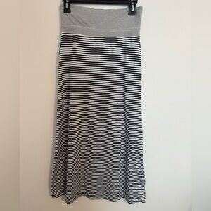 Polo by Ralph Lauren Blue and white Striped Maxi Skirt